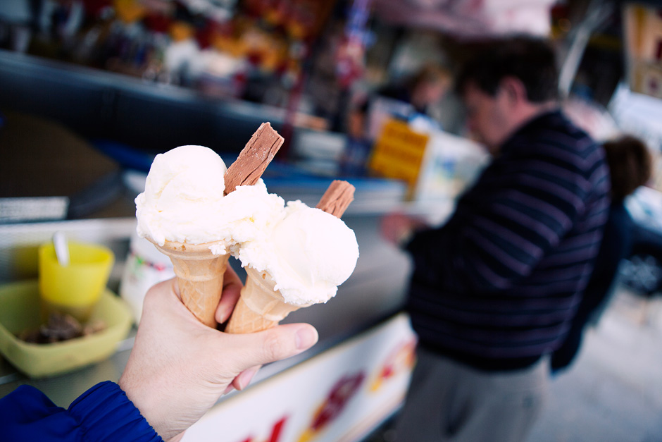 two ice cream