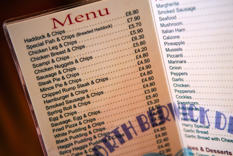 chips menu